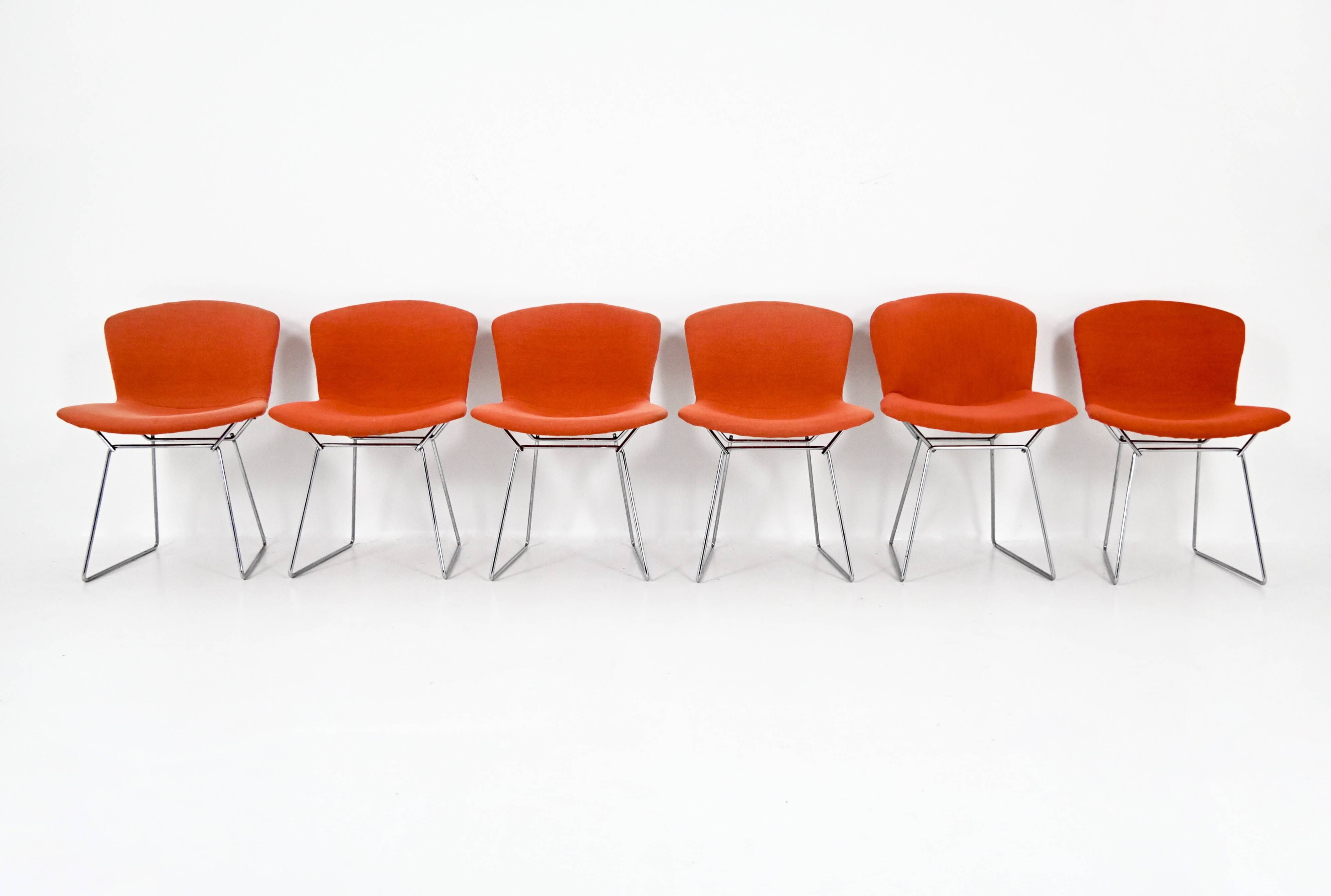 Set of 6 chairs by Harry Bertoia for Knoll, 1960s
