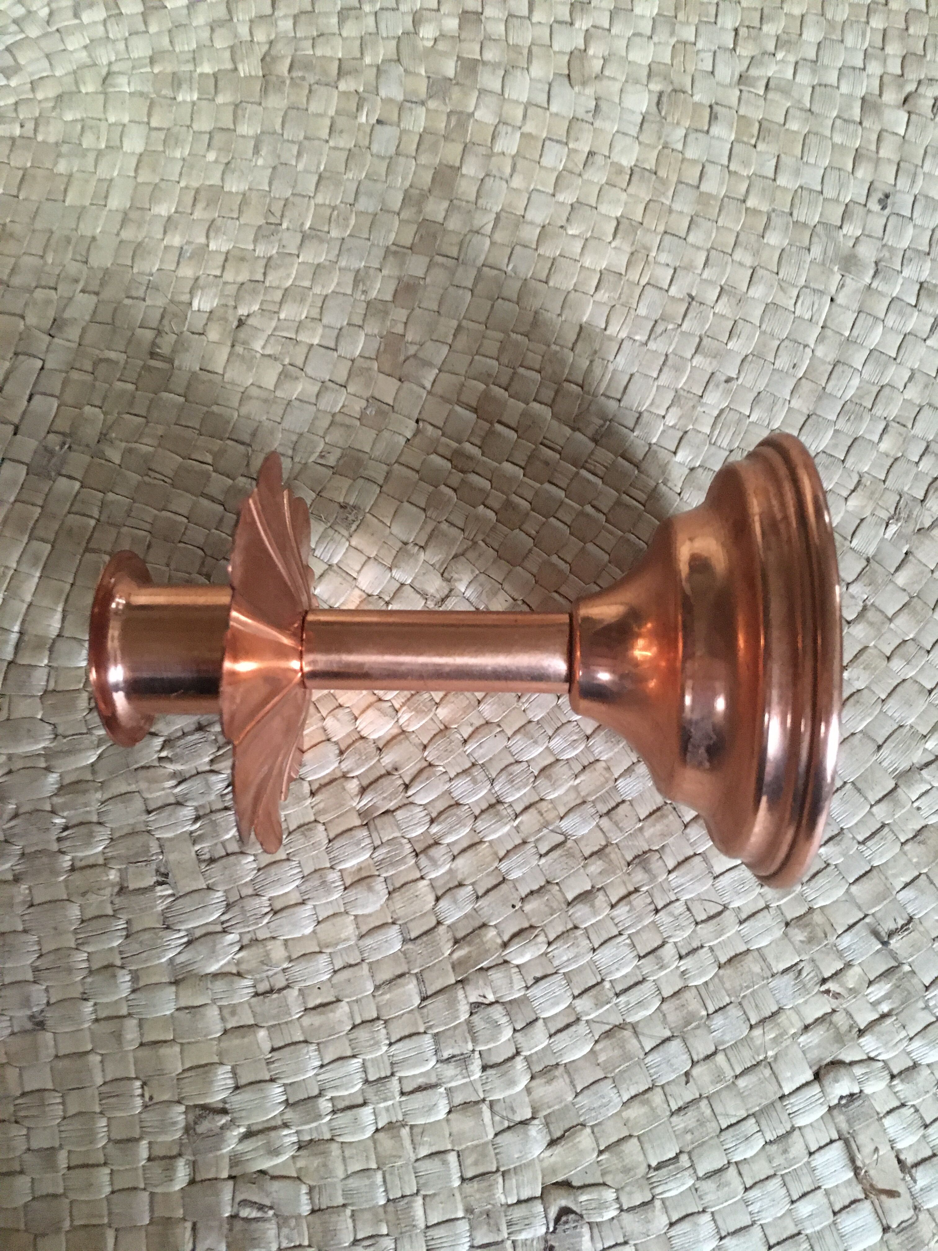 Copper candlestick