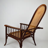 Fischel canned armchair with rack and pinion around 1910