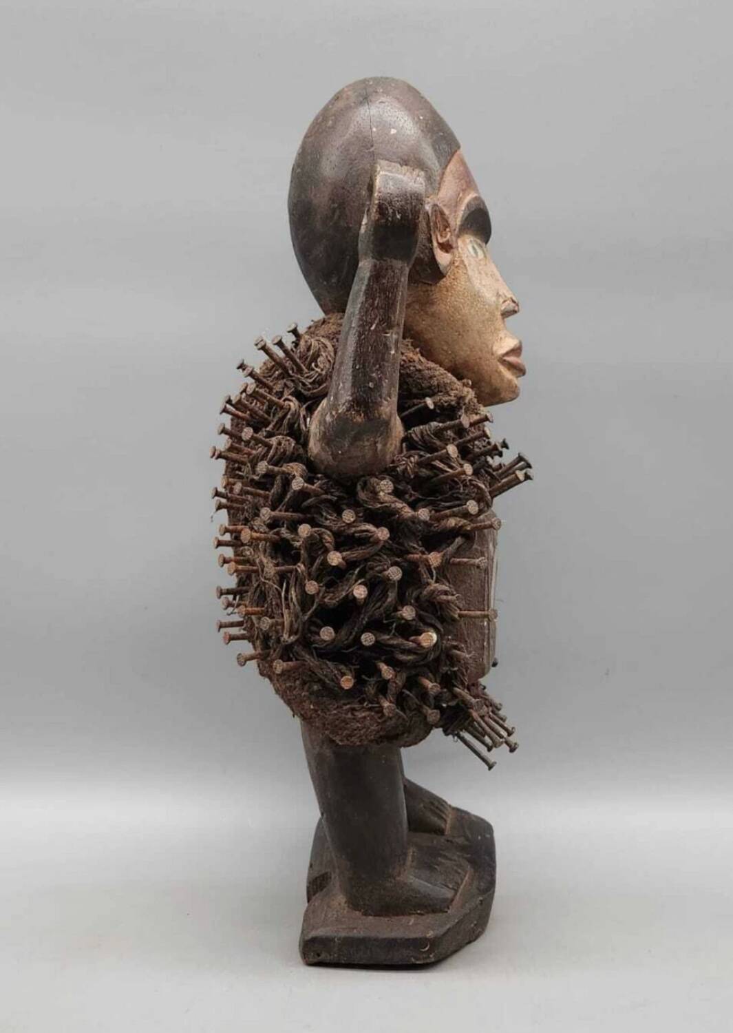 Nkondi Fetish Statue with Nails – Kongo Vili – Africa 20th Century