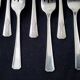 Set of 12 Silver Plate Vernon Pattern Romfort Cake Forks 1939