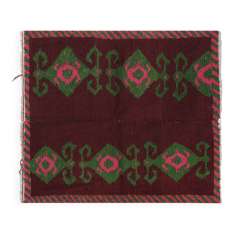 Tapis vintage turc de oushak tissé à la main 128x141 cm