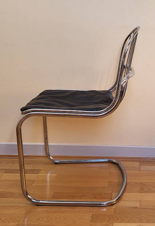 Chrome metal chair