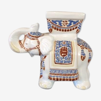 Elephant shaped porcelain side table