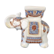 Elephant shaped porcelain side table