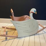 Antique rocking swan