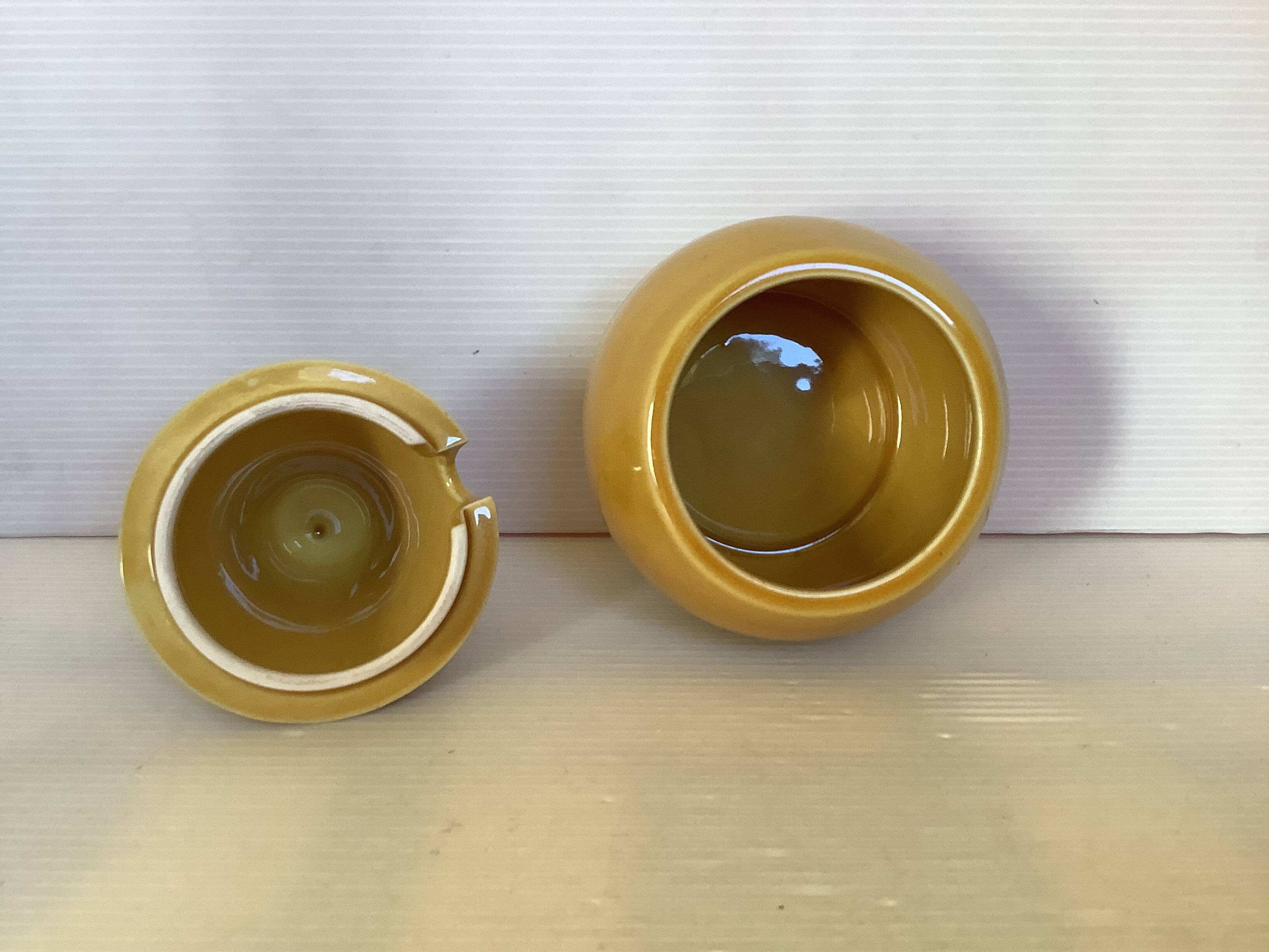 Sugar bowl jam maker pear barbotine