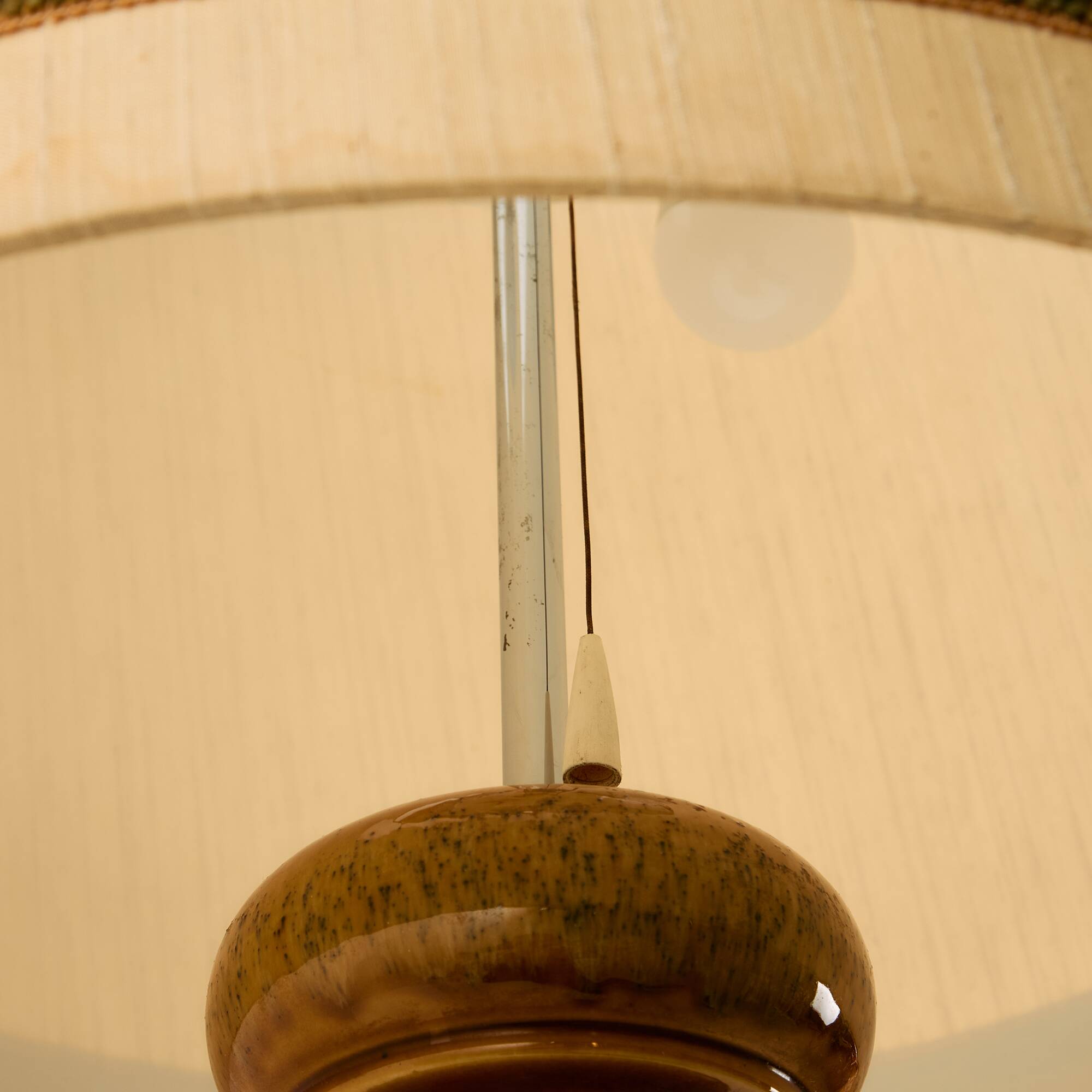 German ceramic floor lamp by Kaiser Leuchten