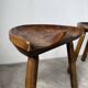 Pair of Le Selou tripod shepherd's stools