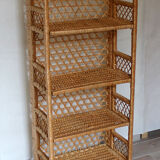Rattan shelf