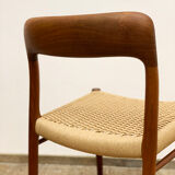 Chair by Niels O. Møller for J.L. Moller, Model 75,Denmark, 1950s