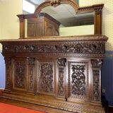 Renaissance buffet in carved walnut circa 1850