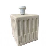White stone lamp base