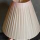 Bouquet lamp to table in vintage painted sheet vinyl lampshade
