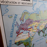 School map rossignol front and back, 1950s