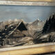 Mid-century carved and painted Alpine table L 56 cm/H 43 cm