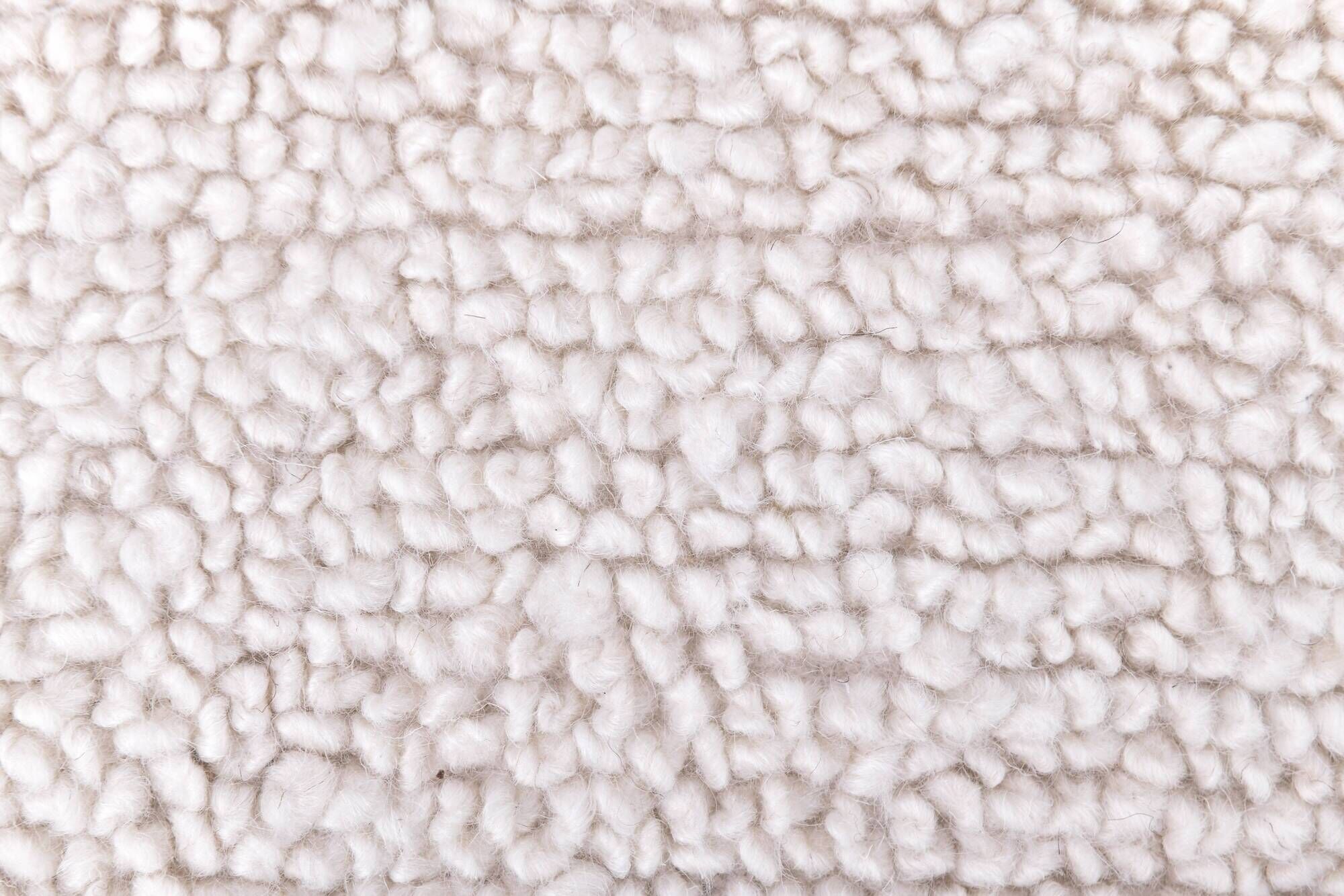 9x10 Handmade Wool White Moroccan Rug, 266x296Cm