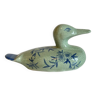 Canard en ceramique craquelée vintage