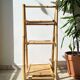 Vintage folding bamboo shelf 1950
