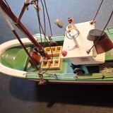 Old wooden trawler toy