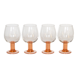 4 large Luminarc glasses France "Scandia" 1980