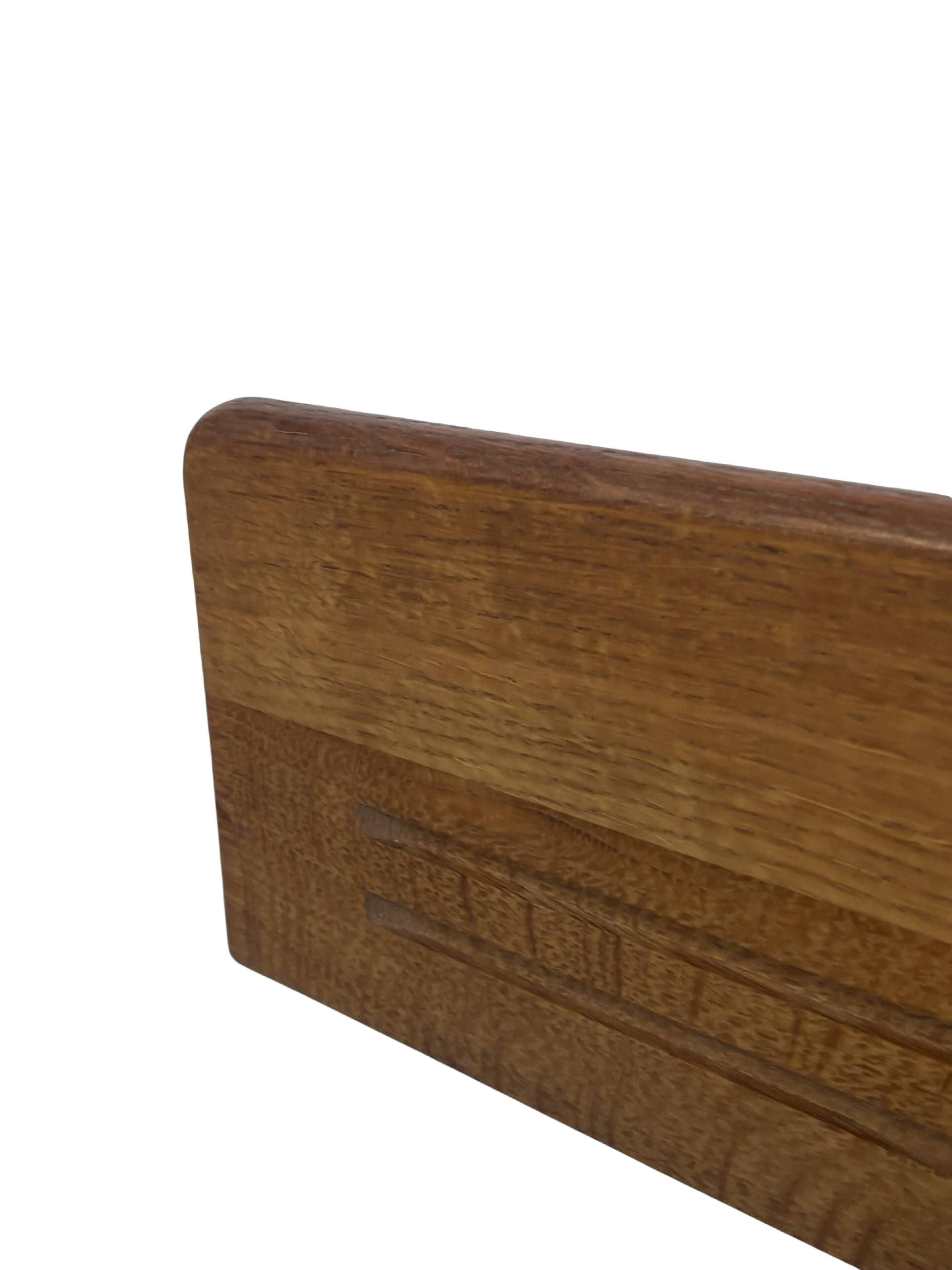 Vintage book shelf wall rack 1970s wood minimalist design