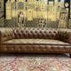 Chesterfield leather sofa