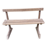 Banc ancien en bois, France XIXème
