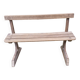 Antique wooden bench, France 19th century