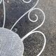 Paire de fauteuils de jardin 1900 en fer forgé