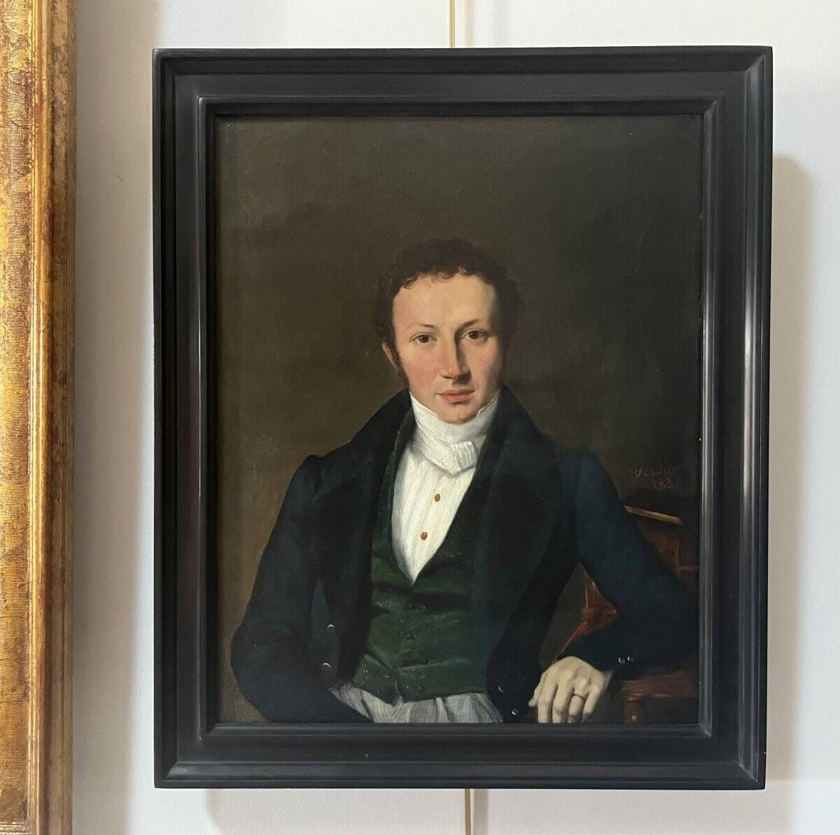 Marcel Antoine Verdier (1817-1856) Portrait of a Young Man, 1835, oil on canvas signed