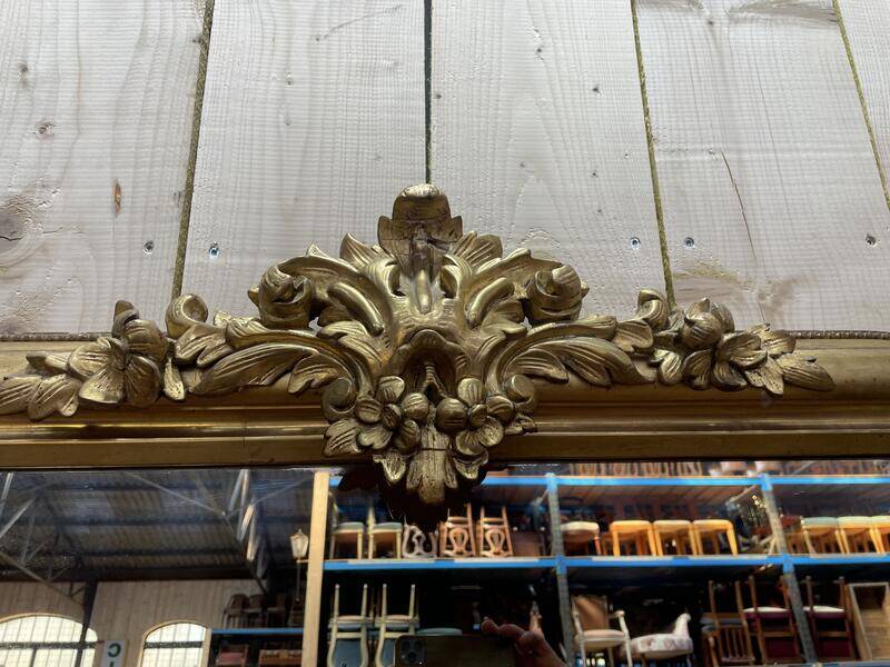 Miroir époque Louis Philippe avec fronton