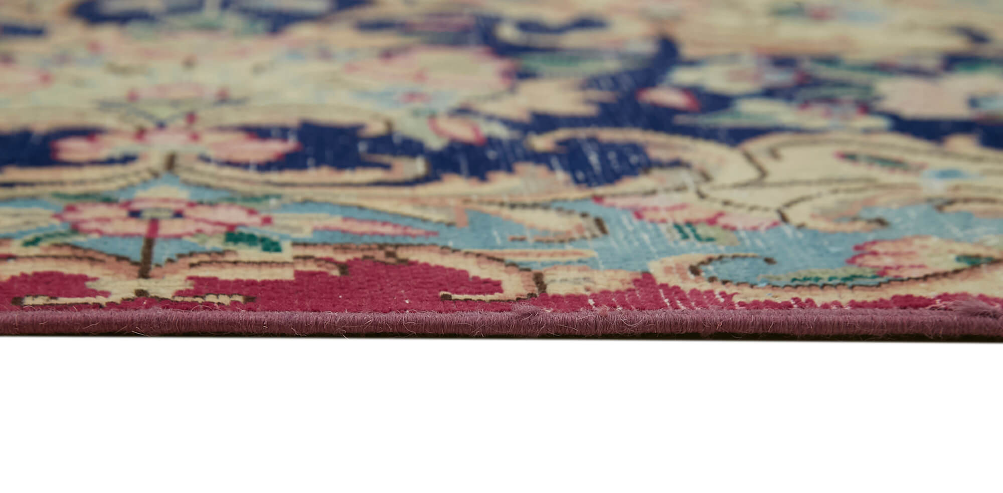 Handmade oriental unique 1980s 297 cm x 400 cm beige wool carpet