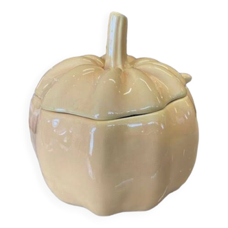 Pumpkin tureen with ladle