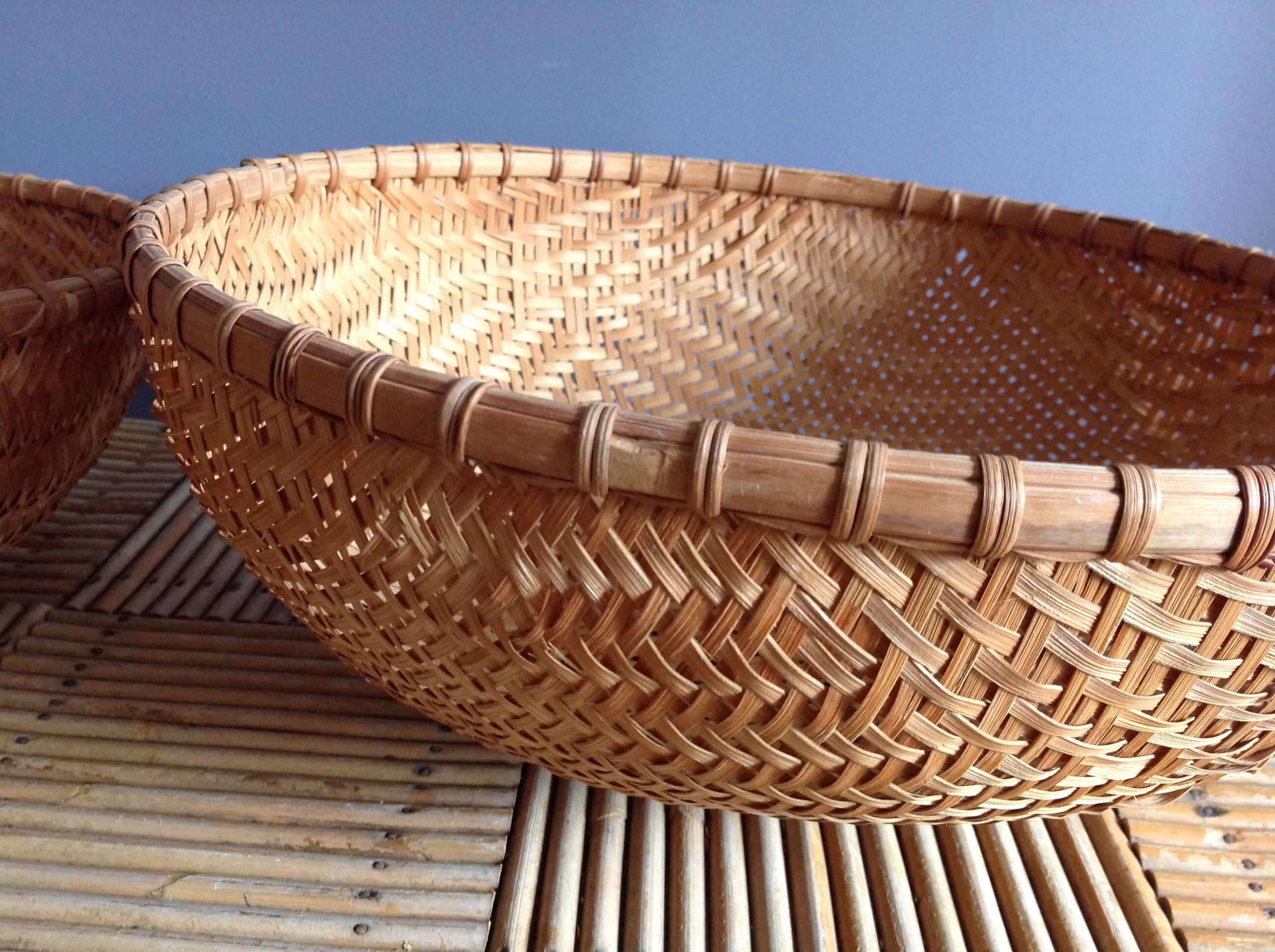 Vintage basket duo