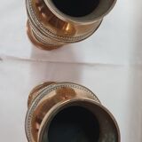 Pair of vases, in copper, early XXth