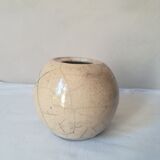 Vase ball ceramic raku