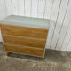 Vintage commode from the 50s-60s – cerused wood and grey