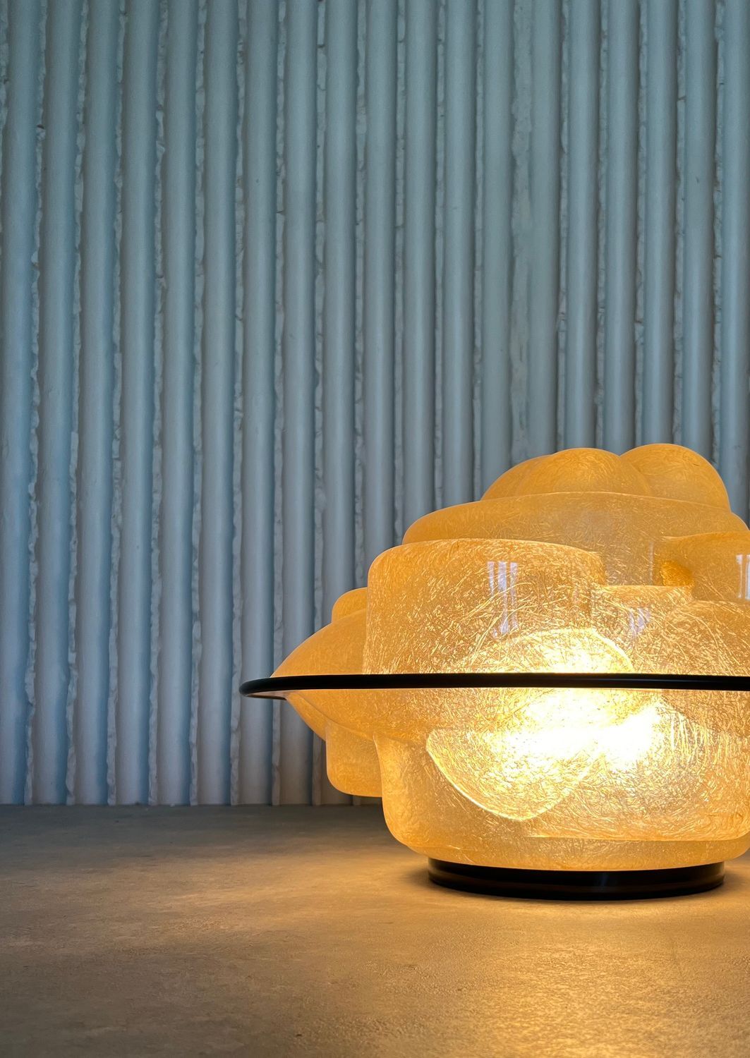 Lampe de sol/table Profiterole par Sergio Asti pour “Martinelli Luce”