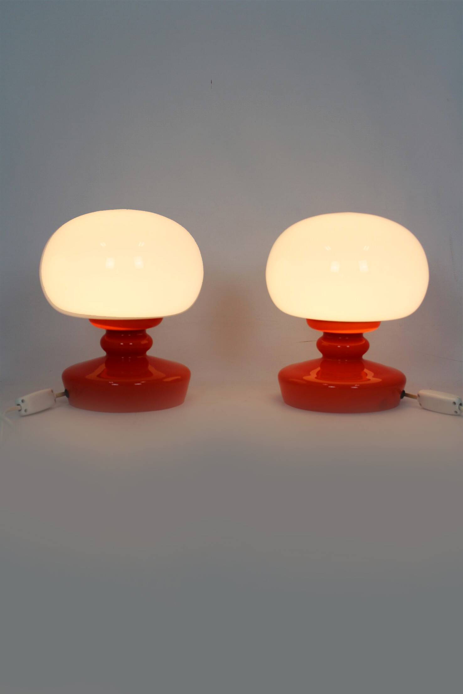 Glass Table Lamps by Stepan Tabery for Osvetlovaci Sklo, 1970s,