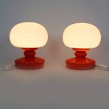Glass Table Lamps by Stepan Tabery for Osvetlovaci Sklo, 1970s,