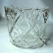 Ice bucket from the 1930s - made of heavy lead crystal glass