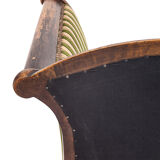 Vintage Récamier sofa in velvet, 1920