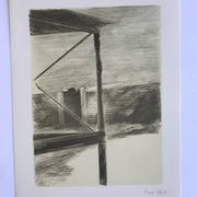 Pierre skira, docks, 1978. lithographie originale signée au crayon