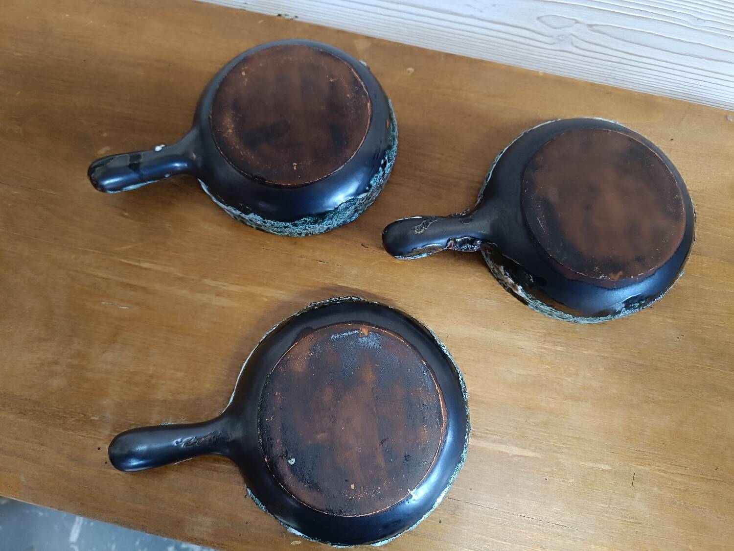 3 poêlons en céramique