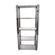 1970s smoked glass chrome bookshelf