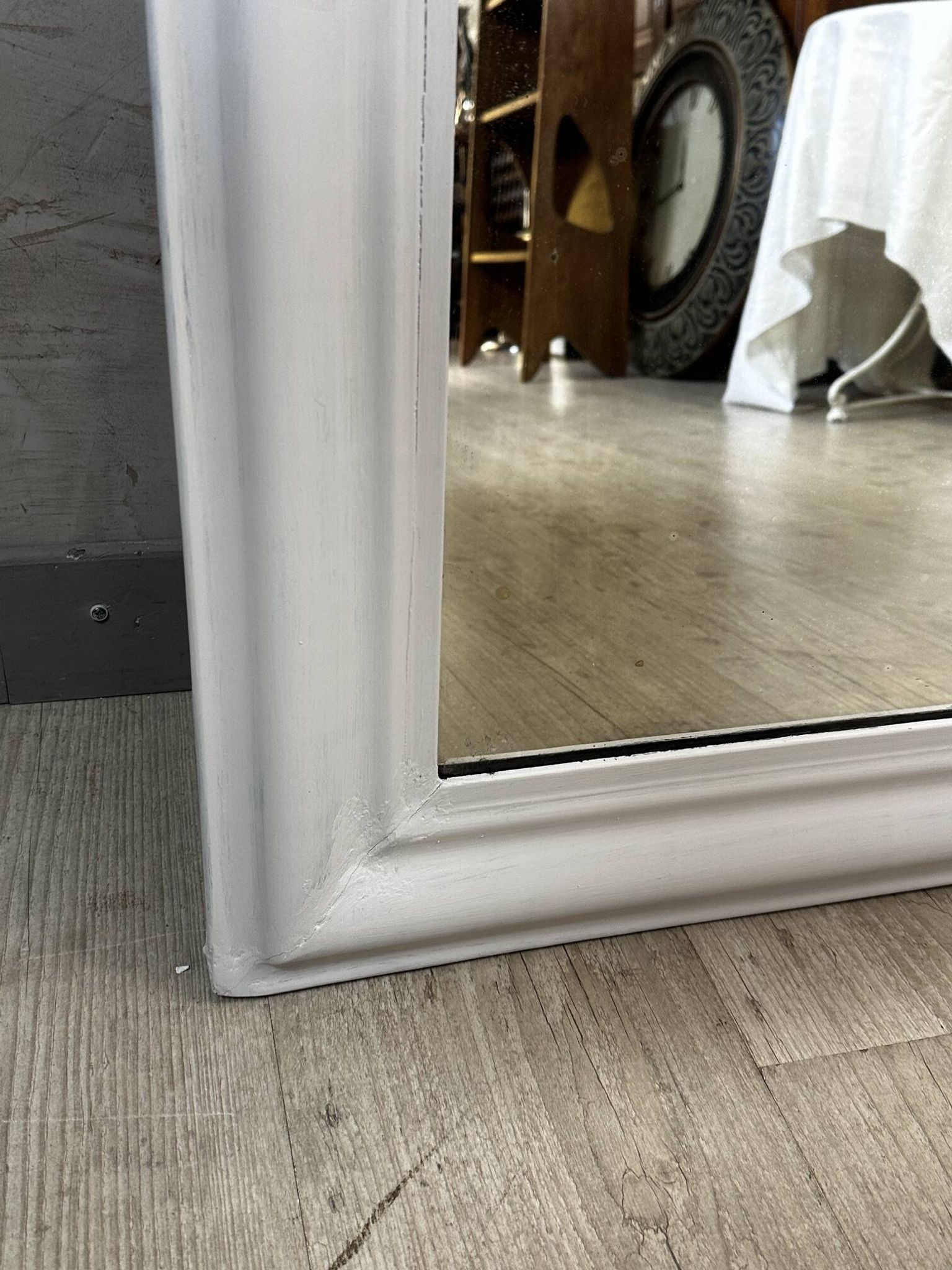 Repainted antique mirror