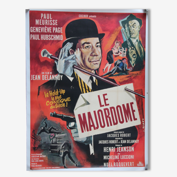 Affiche de cinema originale "Le majordome"