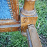 Bed time Louis XVI velvet blue stamp frame