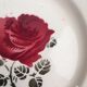 Set eight flowery dessert plates